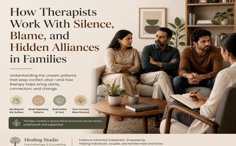 How Therapists Work With Silence, Blame, and Hidden Alliances in Families | Healing Studio | Tejas Shah.png
