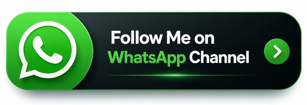 Follow me on WhatsApp!