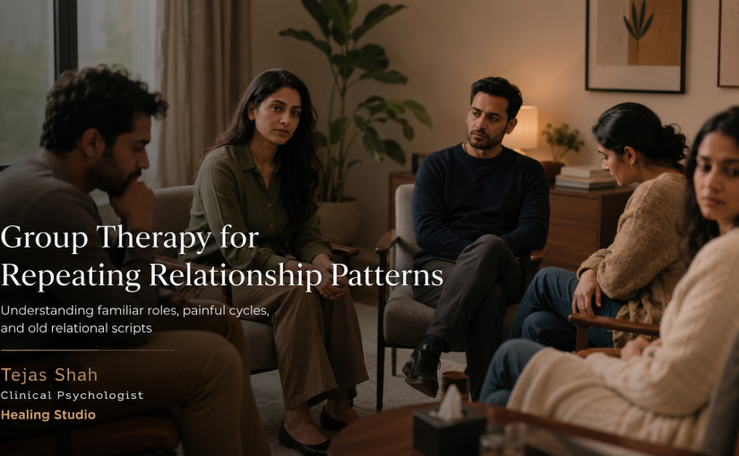 Group Therapy for Repeating the Same Relationship Patterns in Mumbai with contemporary Indian adults in a reflective therapy group.